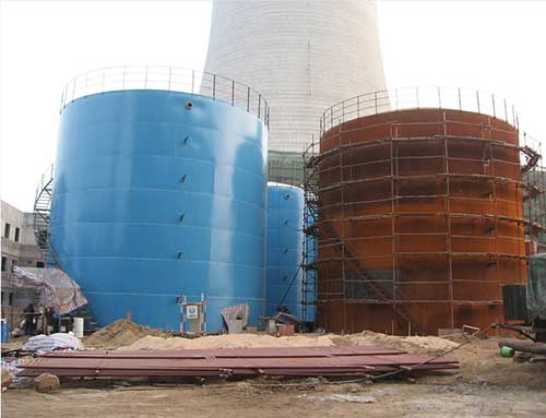 除盐水箱聚脲防腐怎样施工(图1) 除盐水箱聚脲防腐施工案例