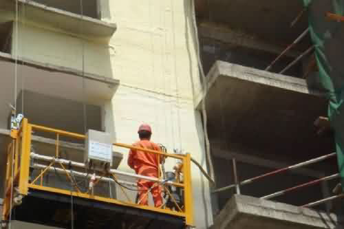 外墙保温层怎么做 现场发泡聚氨酯喷涂机(图4) 外墙保温层现场发泡聚氨酯喷涂案例