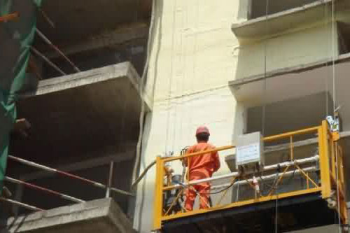 聚氨酯喷涂外墙保温(图2) 聚氨酯喷涂外墙保温案例